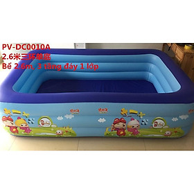 Mua Bể bơi cho bé - SIÊU TO- Bể Bơi Phao SIÊU TO- 2m6-3 tầng TẶNG BỘ VÁ PHAO