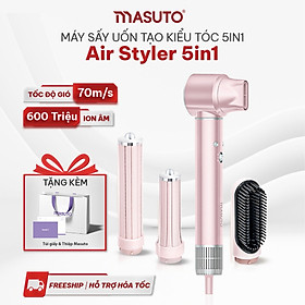 Máy Sấy Tóc Tạo Kiểu Masuto AirStyler 5in1 Phồng Và Mượt Tóc, Công Nghệ Ion Âm Giảm Hư Tổn - Hàng chính hãng