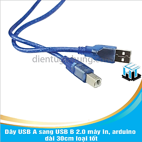 Mua Dây USB A sang USB B 2.0 máy in  arduino dài 30cm loại tốt