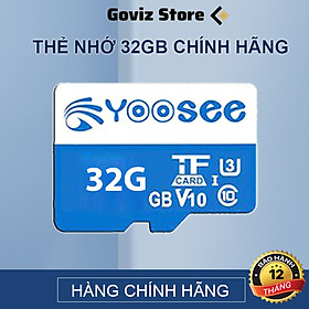 Thẻ nhớ microSDHC Yoosee 32Gb U3 tốc độ cao chuyên dụng cho camera, điện thoại - Hàng chính hãng