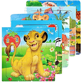 Bộ 5 con vật ghép hình logic thông minh cho bé