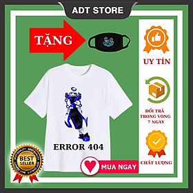 Áo thun bé trai mẫu Error 404 Sans Undertale ngắn tay, đủ size tặng kèm khẩu trang HOT