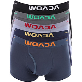 Bộ 5 Quần Boxer Nam Woada Cotton Thông Hơi LK010 (Size