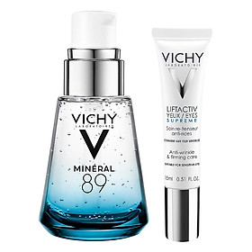 Bộ Chăm Sóc Da Kem Dưỡng Chống Nếp Nhăn Và Nâng Mí Mắt - Liftactiv Ds Eye Cream Vichy (15Ml) +Dưỡng Chất Khoáng Cô Đặc Giúp Phục Hồi Và Bảo Vệ Da Vichy Minéral 89 (30Ml)
