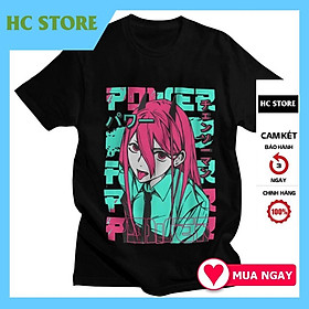 Áo thun in hình Anime Chainsaw Man Manga giá rẻ độc đẹp cực HOT