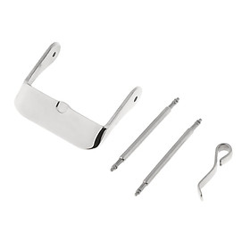 2-7pack Stainless Steel Watch Band Strap Replacement Buckle Pin with Spring Bar
