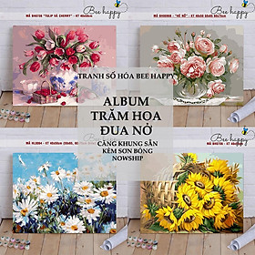 Mua Khung tranh treo tường Tranh Tô màu theo số sơn dầu Sondausohoa Nhiều mẫu Hot Trend