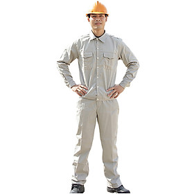 Bộ quần áo bảo hộ màu ghi