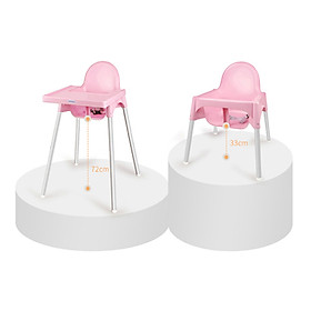 Ghế Ăn Dặm Glosby Babyhop 2 nấc Chân Điều Chỉnh,ăn dặm kiểu nhật và BLW, cho bé từ 6 tháng, được làm từ nhựa nguyên sinh an toàn cho sức khỏe của bé - Hàng chính hãng
