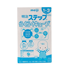 Hộp 24 thanh Sữa bột công thức Meiji Hohoemi Milk cho bé 1 đến 3 tuổi (28g/ thanh) - Nhập khẩu Nhật Bản