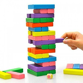 Rút gỗ màu 48 thanh, hiệu ứng DOMINO