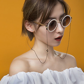 Glasses chain chuỗi đeo gọng kính cỏ bốn lá may mắn phong cách Âu Mỹ thời thượng basic nổi bật