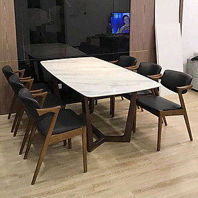 Mua Bộ bàn ăn mặt đá 6 ghế chân hươu cao cấp BAMSF16 Juno Sofa Kích thước 1m6 x 80cm