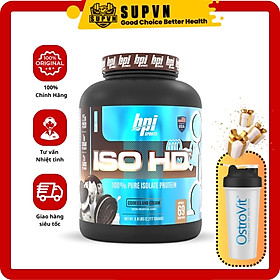Sữa Tăng Cơ ISO HD BPI SPORTS 5lbs - 100% Whey Protein Isolate Tinh Khiết (Không Lactose)[BAO BÌ MỚI, CHÍNH HÃNG
