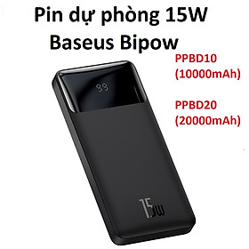 Mua Pin dự phòng 15W Baseus Bipow  PPBD10 / PPBD20 _ Hàng chính hãng