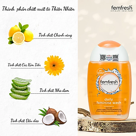 Dung dịch vệ sinh Anh Femfresh active fresh wash giúp làm sạch sẽ, thơm mát, ngăn ngừa viêm, ngứa, nấm phụ khoa - QuaTangMe Extaste