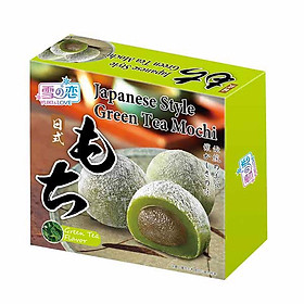 Bánh Mochi Nhân Trà Xanh Japanese Style Green Tea Mochi - Hộp 140g