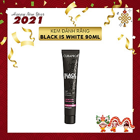 Kem đánh trắng răng than hoạt tính Curaprox Black Is White 90ml
