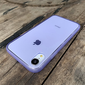 Ốp lưng dẻo cao cấp dành cho iPhone XR - Màu tím mờ