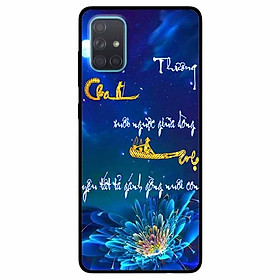 Ốp lưng in cho Samsung A51 Mẫu Thư Pháp Cha Mẹ