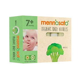Mì sợ rau củ hữu cơ cho bé vị bông cải xanh 200gr Men No Sato - Organic Baby Noodle Broccoli