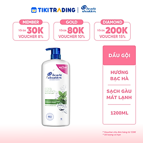 Dầu Gội Head&Shoulders Bạc Hà Mát Lạnh Chai 1200ml 