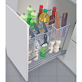 Kệ Đựng Dao Thớt Inox Nan Vuông Grob - Hàng Chính Hãng