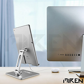 Mua Giá Đỡ Máy Tính Bảng Ipad Chuyên Dụng Hợp Kim Nhôm Nguyên Khối - 2 Trục Điều Chỉnh Góc Độ - Gấp Gọn Tiện Lợi Hàng Chính Hãng