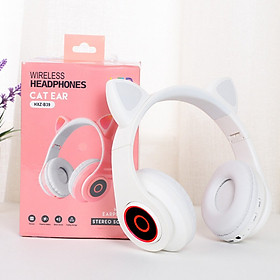 TAI NGHE WIRELESS HXZ-B39 - LED CAT EAR (MÀU NGẪU NHIÊN)