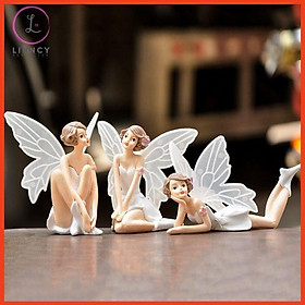 Mua Set 3 thiên thần (nhựa đặc) trang trí kệ tủ  kệ gắn tường  bàn làm việc  giá sách