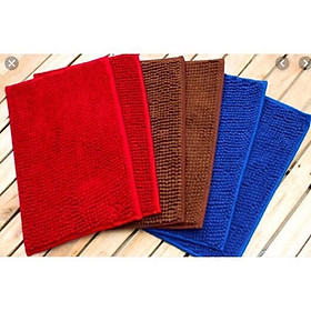 Mua Thảm lau chân len mịn  thấm hút cực tốt   chống trơn trượt kt:30x50cm (Hàng chất lượng )