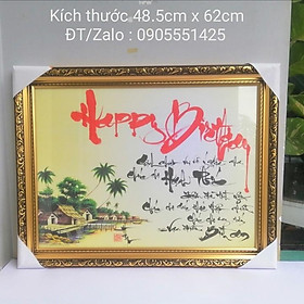 Quà tặng sinh nhật/ Tranh thư pháp mừng sinh nhật.