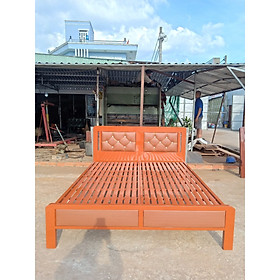 Mua Giường sắt hộp cao cấp giả gỗ màu trắng