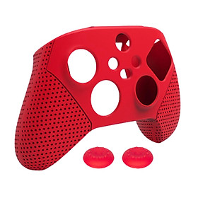Silicone Case Cover Skin Joystick Grip for   Series  Controller  Red