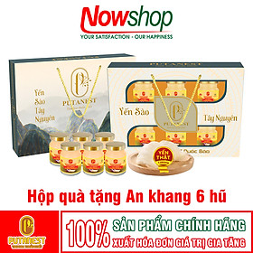Yến chưng Saffron PUTANEST hộp quà tặng cao cấp 12 hũ 70ml bổ dưỡng đẹp da ngừa lão hoá
