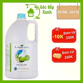 Nước Rửa Chén Layer Clean - Nước Rửa Chén Hữu Cơ - Nước Rửa Chén 5L