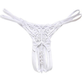 Quần lót hình bướm đính hạt - Đen