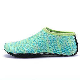 Unisex Giày Bơi Lặn Tất Đi Biển Mùa Hè Sandal Đế Bằng Đi Biển Chống Trơn Trượt Giày Sneaker Tất Trơn dành cho Nam Nữ Color: blue 2 Shoe Size: 35
