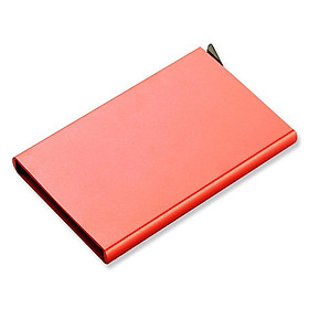 Hộp Đựng Thẻ Ngân Hàng Bằng Nhôm Tự Động Mở Hyx Aluminum Automatic Holder Id Card Case - Đỏ