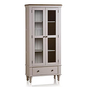 Mua Tủ Trưng Bày 2 Cánh Kính Shay Gỗ Sồi Ibie LSD2SHAO - Trắng (90 x 42 cm)