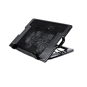 Mua Đế tản nhiệt Laptop N182 (2 Quạt ) Dùng Cho Laptop Từ 14 IN Đến 17 in +Tặng Lót chuột Liên Minh Huyền Thoại