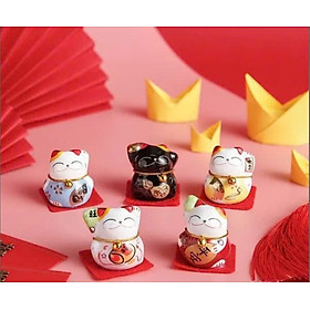 Mua BỘ TƯỢNG 5 MÈO THẦN TÀI - CỰC KỲ MAY MẮN - 5 MÈO MANEKI NEKO