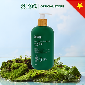 Dầu Gội Xả 2in1 Hà Thủ Ô Cỏ Cây Hoa Lá VIETNAM - Dưỡng Tóc Đen Mượt, Bóng Khỏe, Dung tích 420g/chai