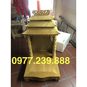 Mua bàn thờ thần tài gỗ pơmu 61cm