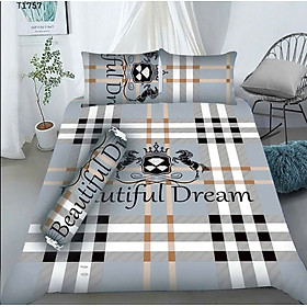 Bộ Drap gối Thun Hàn Quốc 4 món { drap và 3 áo gối} hoặc ga lẻ