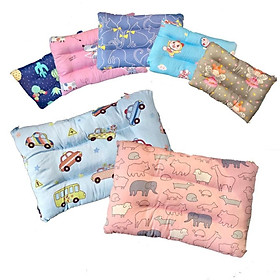 Mua Gối ngủ hoạt hình họa tiết đẹp dễ thương cho bé trai và bé gái ruột gối bằng bông trắng cao cấp  có thể bỏ trực tiếp vào máy giặt để giặt mà không sợ bị vón bông - Gối sóng massage chống nóng bí đầu
