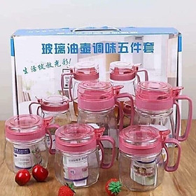 Mua 5 lọ thủy tinh đựng gia vị