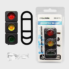 Đèn hậu xe đạp, Đèn cảm biến phanh xe đạp sạc chống nước, Cảnh báo thông minh an toàn giao thông Xe đạp siêu sáng