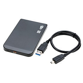 Hộp Ổ Đĩa Cứng SATA SSD HDD USB 3.0 Mỏng Siêu Tốc Độ 6GbPS Bằng Nhôm 2,5 Inch + Cáp USB