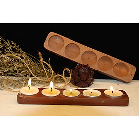 Mua Đế nến Tealight 5 viên thiên nhiên